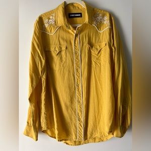 Double Rainbow Embroidered Western Style Shirt